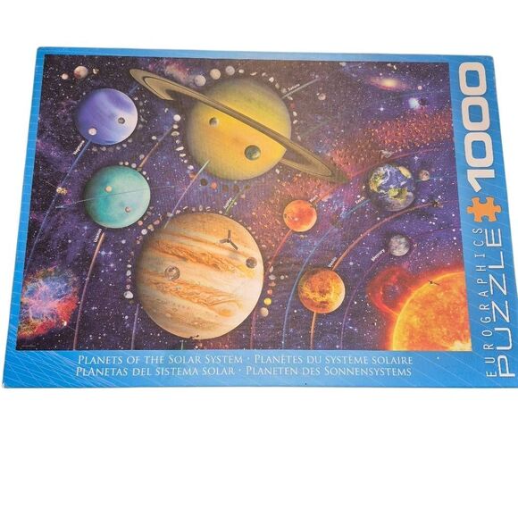 Eurographics Planets of the Solar System 1000 pc Jigsaw Puzzle USED - Picture 3 of 8